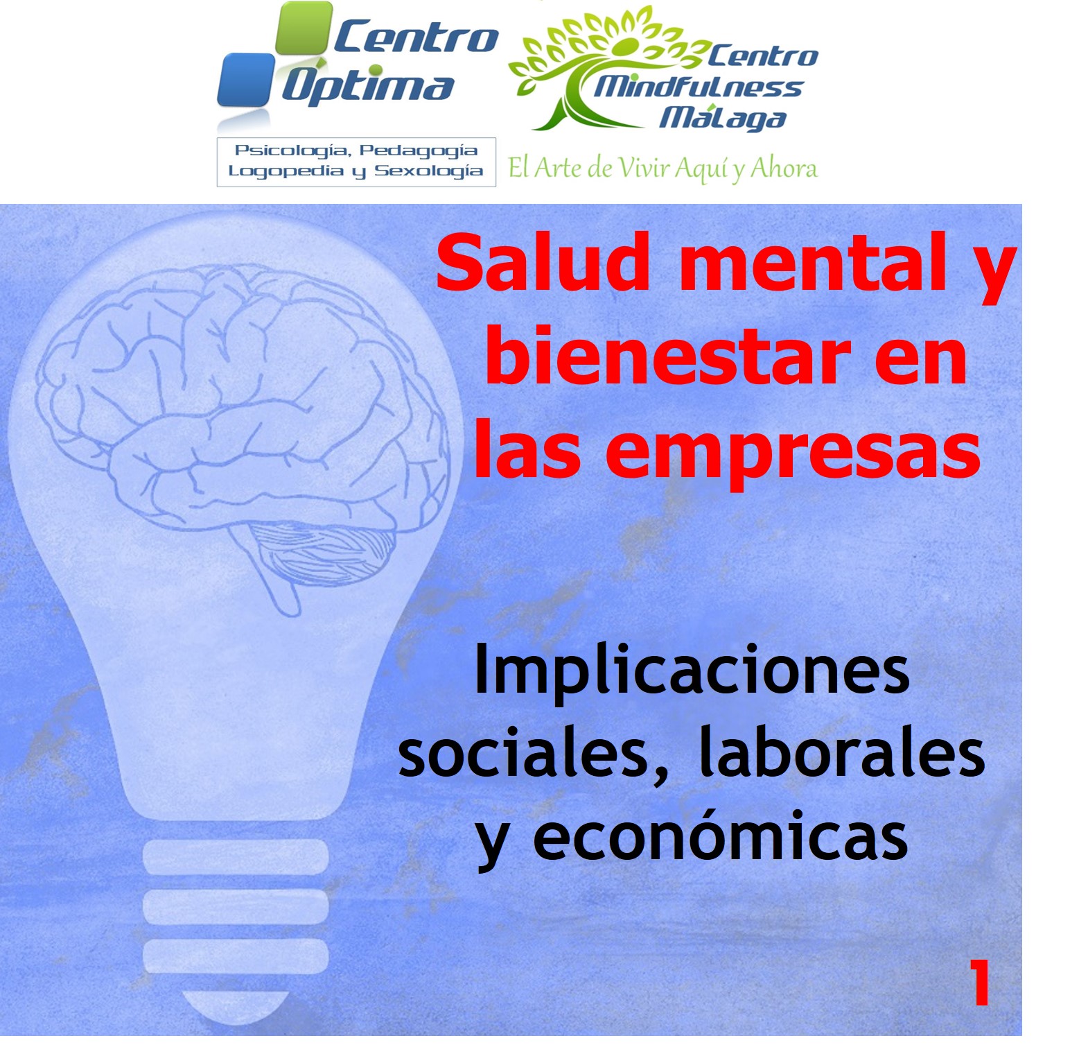 Salud mental en las empresas 1: Implicaciones laborales, sociales y económicas, Centro Óptima